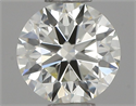 Natural Diamond 0.47 Carats, Round with Excellent Cut, J Color, IF Clarity and Certified by IGI