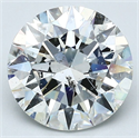 Natural Diamond 3.01 Carats, Round with Excellent Cut, G Color, SI2 Clarity and Certified by GIA