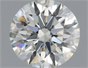 Natural Diamond 0.53 Carats, Round with Excellent Cut, I Color, VS1 Clarity and Certified by IGI