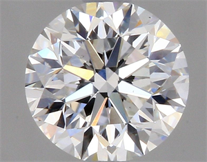 Picture of Natural Diamond 0.50 Carats, Round with Very Good Cut, F Color, SI1 Clarity and Certified by GIA