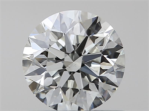 Picture of Natural Diamond 0.55 Carats, Round with Excellent Cut, K Color, VS1 Clarity and Certified by GIA