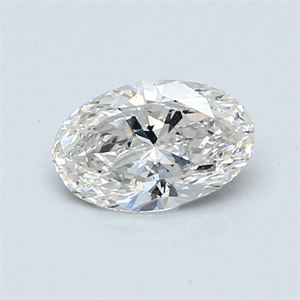 0.54 Carats, Oval Diamond with  Cut, I Color, VS2 Clarity and Certified by GIA