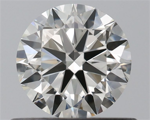 Picture of Natural Diamond 0.50 Carats, Round with Excellent Cut, I Color, VVS1 Clarity and Certified by IGI