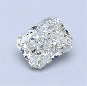 0.90 Carats, Radiant Diamond with  Cut, J Color, SI2 Clarity and Certified by GIA