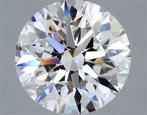 Picture of Natural Diamond 1.64 Carats, Round with Excellent Cut, E Color, VVS1 Clarity and Certified by GIA