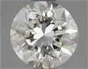 Natural Diamond 0.50 Carats, Round with Good Cut, J Color, VS1 Clarity and Certified by IGI