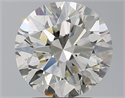 Natural Diamond 3.00 Carats, Round with Excellent Cut, J Color, SI1 Clarity and Certified by GIA