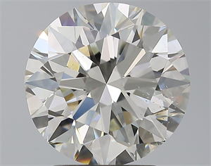 Picture of Natural Diamond 3.00 Carats, Round with Excellent Cut, J Color, SI1 Clarity and Certified by GIA