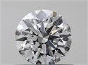 Natural Diamond 0.43 Carats, Round with Excellent Cut, E Color, VVS1 Clarity and Certified by GIA