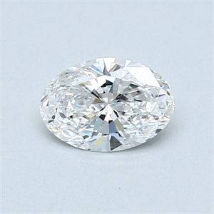0.52 Carats, Oval Diamond with  Cut, D Color, VS2 Clarity and Certified by GIA
