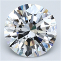 Natural Diamond 4.71 Carats, Round with Excellent Cut, D Color, VVS2 Clarity and Certified by GIA