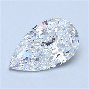 1.01 Carats, Pear Diamond with  Cut, D Color, SI2 Clarity and Certified by GIA