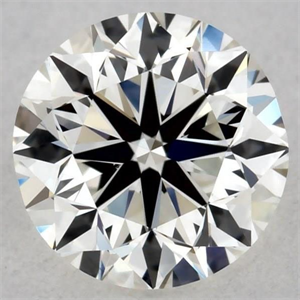 Picture of Natural Diamond 0.50 Carats, Round with Very Good Cut, J Color, VVS1 Clarity and Certified by GIA