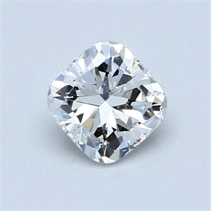0.76 Carats, Cushion Diamond with  Cut, H Color, SI2 Clarity and Certified by GIA