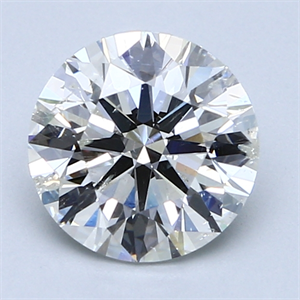 2.01 Carats, Round Diamond with Excellent Cut, I Color, SI2 Clarity and Certified by GIA