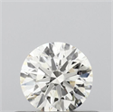 Natural Diamond 0.41 Carats, Round with Excellent Cut, K Color, I1 Clarity and Certified by GIA