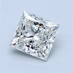 1.50 Carats, Princess Diamond with  Cut, F Color, VS2 Clarity and Certified by GIA