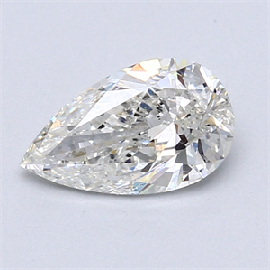 1.01 Carats, Pear Diamond with  Cut, H Color, SI1 Clarity and Certified by GIA