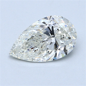 1.20 Carats, Pear Diamond with  Cut, I Color, SI2 Clarity and Certified by GIA