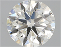 Natural Diamond 0.50 Carats, Round with Excellent Cut, J Color, VS2 Clarity and Certified by GIA