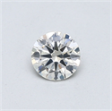 Natural Diamond 0.40 Carats, Round with Excellent Cut, J Color, SI1 Clarity and Certified by GIA