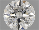 Natural Diamond 0.41 Carats, Round with Excellent Cut, J Color, VVS1 Clarity and Certified by GIA