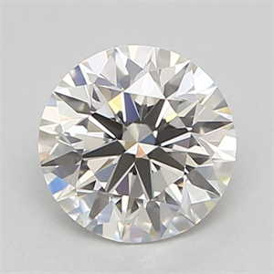 Picture of Natural Diamond 0.40 Carats, Round with Excellent Cut, J Color, VVS2 Clarity and Certified by GIA