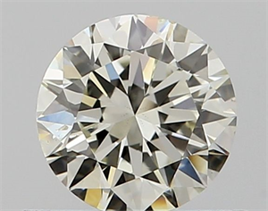 Picture of Natural Diamond 0.50 Carats, Round with Very Good Cut, K Color, SI2 Clarity and Certified by GIA