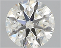 Natural Diamond 0.43 Carats, Round with Excellent Cut, J Color, SI1 Clarity and Certified by GIA