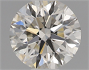 Natural Diamond 0.40 Carats, Round with Excellent Cut, K Color, VVS1 Clarity and Certified by GIA