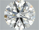 Natural Diamond 2.20 Carats, Round with Excellent Cut, J Color, VS2 Clarity and Certified by GIA