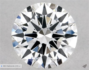 Picture of Natural Diamond 0.40 Carats, Round with Excellent Cut, E Color, VS1 Clarity and Certified by GIA