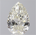 Natural Diamond 3.01 Carats, Pear with  Cut, I Color, VS2 Clarity and Certified by IGI