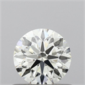 Natural Diamond 0.50 Carats, Round with Excellent Cut, J Color, VS1 Clarity and Certified by IGI