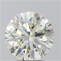 Natural Diamond 3.81 Carats, Round with Excellent Cut, J Color, VVS2 Clarity and Certified by IGI