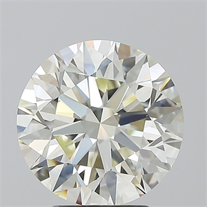 Picture of Natural Diamond 3.81 Carats, Round with Excellent Cut, J Color, VVS2 Clarity and Certified by IGI