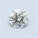 Natural Diamond 0.44 Carats, Round with Very Good Cut, I Color, SI1 Clarity and Certified by GIA