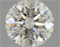 Natural Diamond 0.53 Carats, Round with Excellent Cut, H Color, SI1 Clarity and Certified by IGI