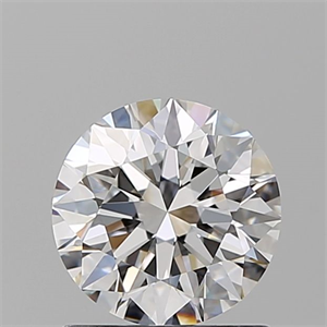 Picture of Natural Diamond 1.08 Carats, Round with Excellent Cut, E Color, IF Clarity and Certified by GIA