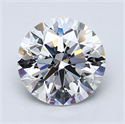 Natural Diamond 2.01 Carats, Round with Excellent Cut, E Color, VS1 Clarity and Certified by GIA