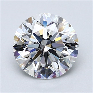 Picture of Natural Diamond 2.01 Carats, Round with Excellent Cut, E Color, VS1 Clarity and Certified by GIA