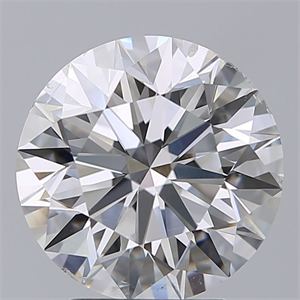 Picture of Natural Diamond 3.00 Carats, Round with Excellent Cut, E Color, SI2 Clarity and Certified by GIA