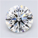 Natural Diamond 2.40 Carats, Round with Excellent Cut, I Color, IF Clarity and Certified by GIA