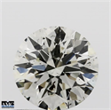 Natural Diamond 0.56 Carats, Round with Excellent Cut, K Color, SI2 Clarity and Certified by IGI