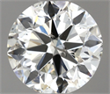 Natural Diamond 0.50 Carats, Round with Very Good Cut, J Color, I1 Clarity and Certified by GIA