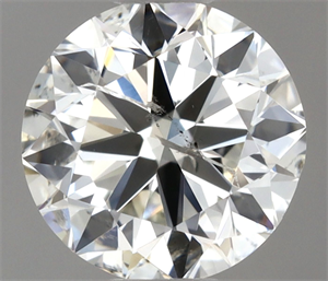 Picture of Natural Diamond 0.50 Carats, Round with Very Good Cut, J Color, I1 Clarity and Certified by GIA