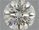 Natural Diamond 0.52 Carats, Round with Excellent Cut, I Color, VS2 Clarity and Certified by IGI