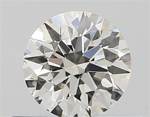 Picture of Natural Diamond 0.42 Carats, Round with Excellent Cut, I Color, VVS2 Clarity and Certified by GIA