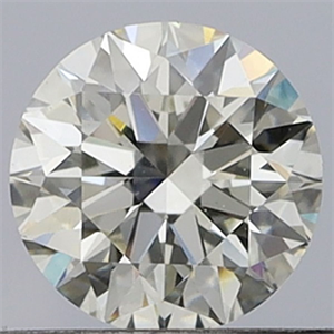 Picture of Natural Diamond 0.50 Carats, Round with Excellent Cut, I Color, VS2 Clarity and Certified by GIA