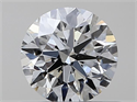 Natural Diamond 0.41 Carats, Round with Excellent Cut, F Color, VS2 Clarity and Certified by GIA